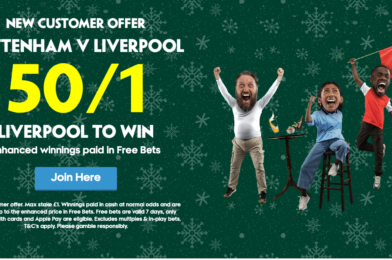 عرض تسجيل Paddy Power – احصل على 50/1 على ليفربول للتغلب على توتنهام